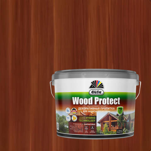 Декоративная пропитка для древесины Dufa Wood Protect / Дюфа Вуд Протект