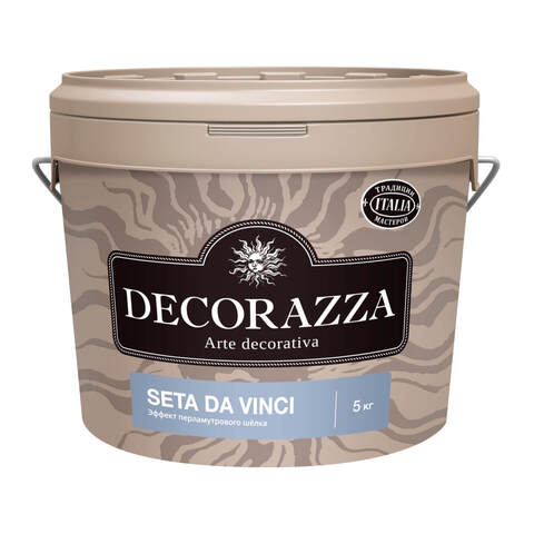 Декоративная штукатурка с эффектом перламутрового шелка Decorazza Seta Da Vinci / Декорацца Сета