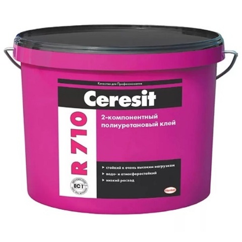 Клей полиуретановый, двухкомпонентный для напольных покрытий Ceresit R 710 / Церезит