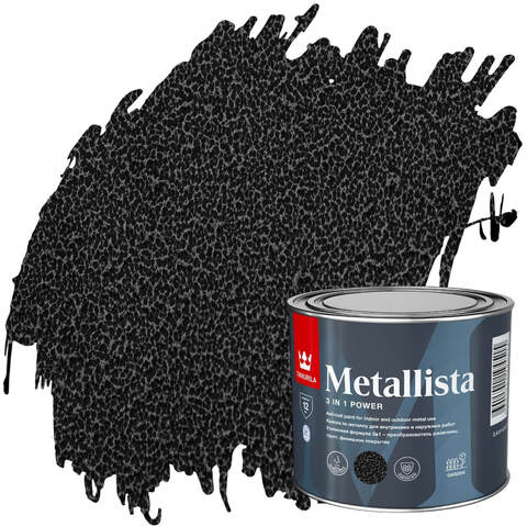 Краска по металлу и ржавчине Tikkurila Metallista / Тиккурила Металлиста глянцевая