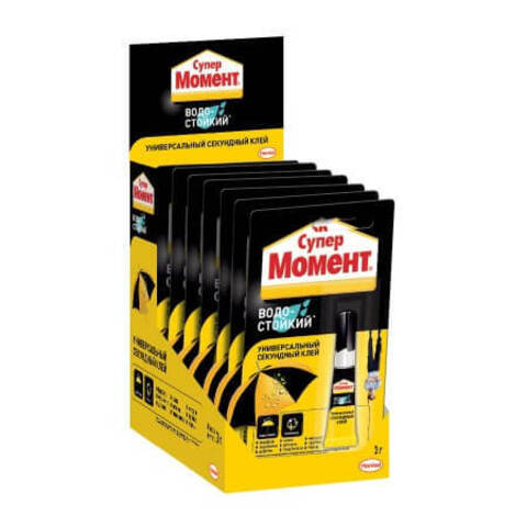 Клей универсальный секундный Супер Момент Водостойкий