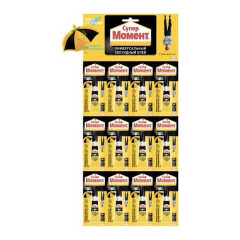 Клей универсальный секундный Супер Момент Водостойкий