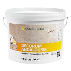 Декоративная штукатурка с эффектом ломаного камня Vincent Decor Decorum Andalousie / Винсент Декор