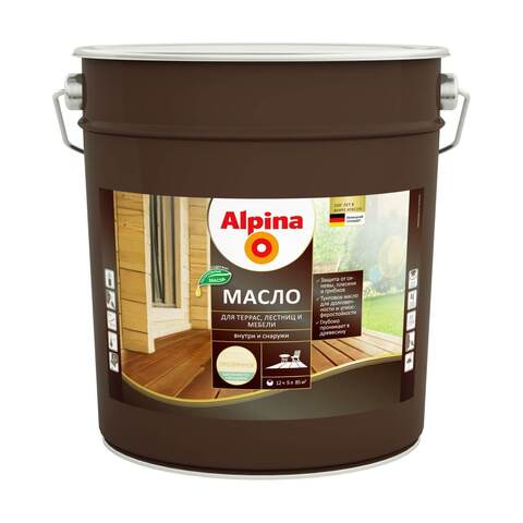 Масло для террас, лестниц и мебели Alpina / Альпина