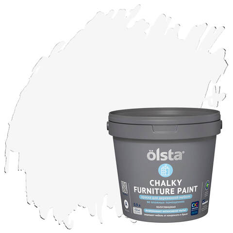 Краска для деревянной мебели кухонь и ванных Olsta Chalky Furniture Paint / Ольста