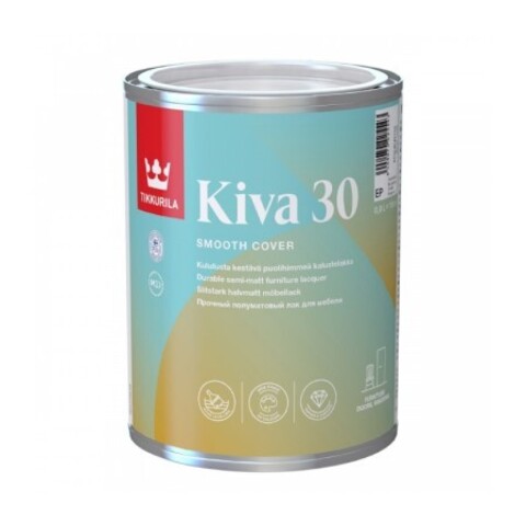 Лак для мебели Tikkurila Kiva 30 / Тиккурила Кива 30 полуматовый