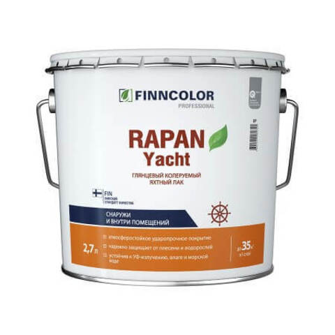 Лак яхтный глянцевый Finncolor Rapan Yacht / Финнколор Рапан