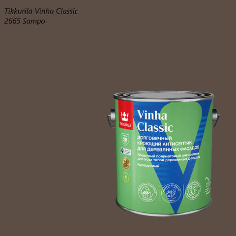 Кроющий антисептик для деревянных фасадов Tikkurila Vinha Classic / Тиккурила Винха Классик