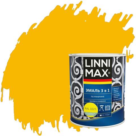 Эмаль по ржавчине 3 в 1 Linnimax / Линнимакс