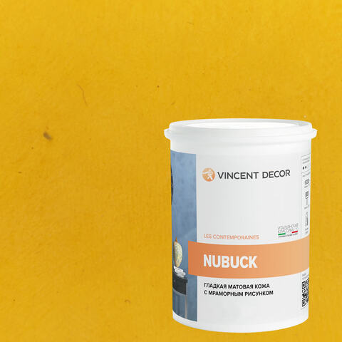 Декоративная штукатурка с эффектом гладкой матовой кожи Vincent Decor Nubuck / Винсент Декор Нубук