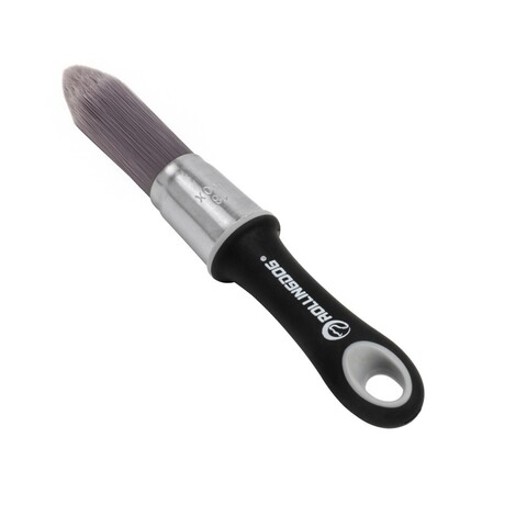 Кисть синтетическая круглая с короткой ручкой Rollingdog Detail Pro PT1000 / Роллингдог