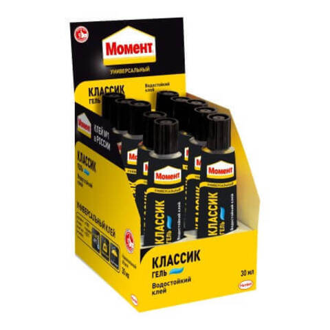 Клей водостойкий универсальный Момент Классик Гель