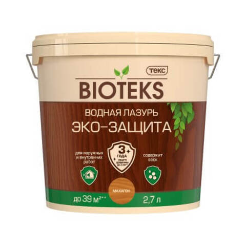 Водная лазурь для древесины Bioteks / Биотекс Эко-защита