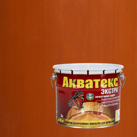 Защитно-декоративное покрытие для древесины Акватекс Экстра