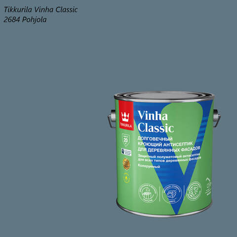 Кроющий антисептик для деревянных фасадов Tikkurila Vinha Classic / Тиккурила Винха Классик