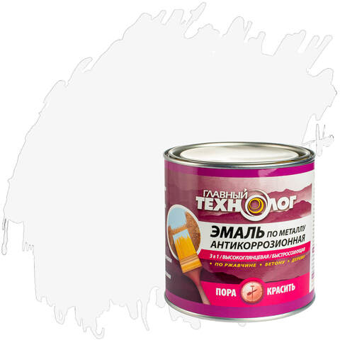 Эмаль по металлу антикоррозионная Главный Технолог