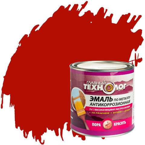 Эмаль по металлу антикоррозионная Главный Технолог