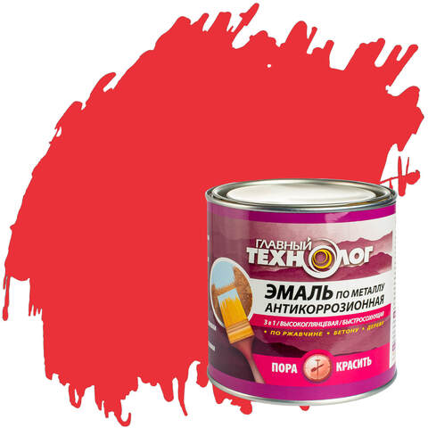 Эмаль по металлу антикоррозионная Главный Технолог