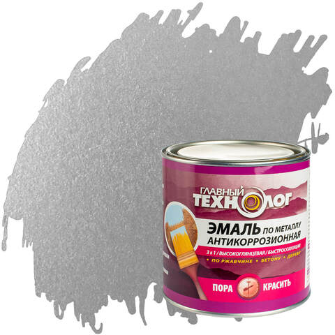 Эмаль по металлу антикоррозионная Главный Технолог
