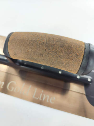 Кельма с ручкой кожа Olejnik Premium Gold Line Vintage Medium Flex 0,4 мм / Олейник