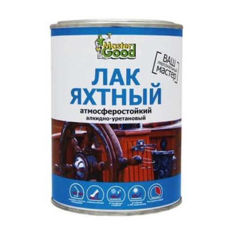 Лак яхтный алкидно-уретановый полуматовый MasterGood / МастерГуд