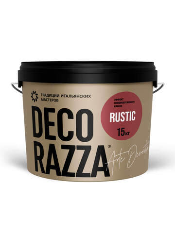 Декоративная штукатурка с эффектом необработанного камня Decorazza Rustic / Декорацца Рустик