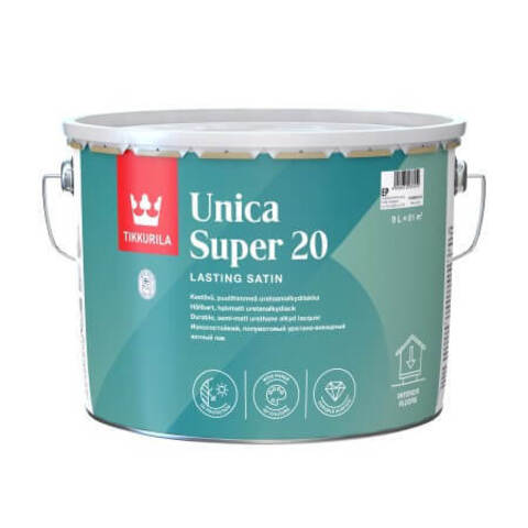 Лак яхтный Tikkurila Unica Super 20 / Тиккурила Уника Супер 20 полуматовый