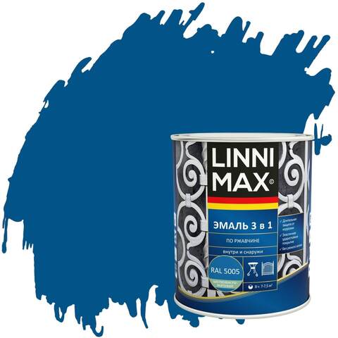 Эмаль по ржавчине 3 в 1 Linnimax / Линнимакс