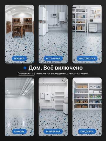 Покрытие эпоксидное для пола Сделай Пол Дом