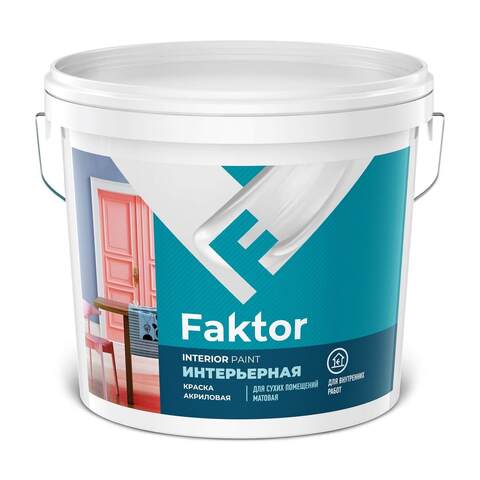 Краска акриловая интерьерная Faktor / Фактор