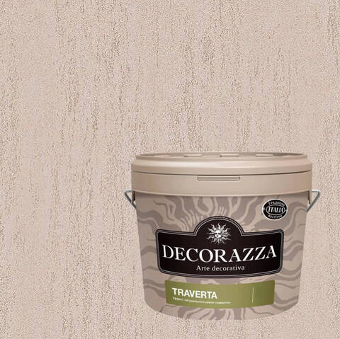 Декоративная штукатурка с эффектом камня травертина Decorazza Traverta / Декорацца Траверта