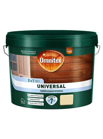 Пропитка 2в1 для древесины Omnitex Universal / Омнитекс Универсал
