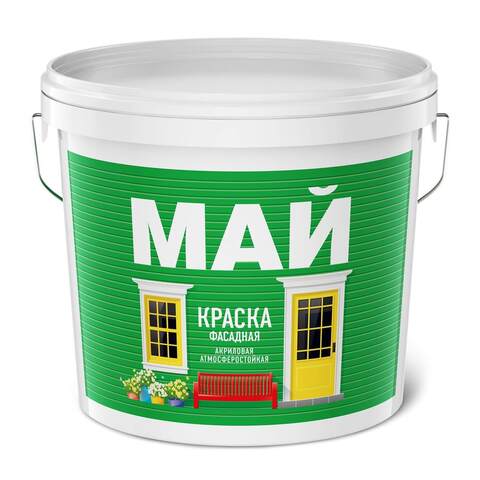 Краска фасадная акриловая Май матовая