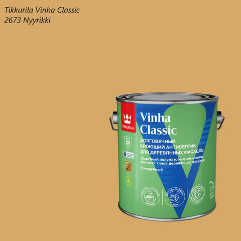 Кроющий антисептик для деревянных фасадов Tikkurila Vinha Classic / Тиккурила Винха Классик