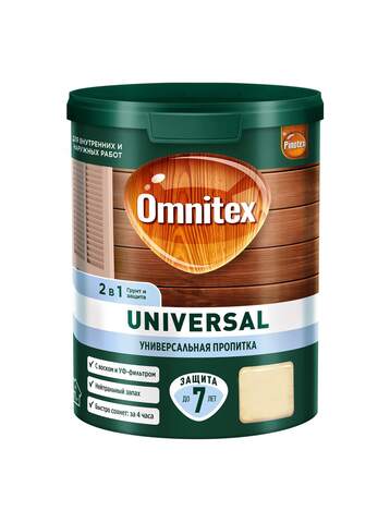 Пропитка 2в1 для древесины Omnitex Universal / Омнитекс Универсал