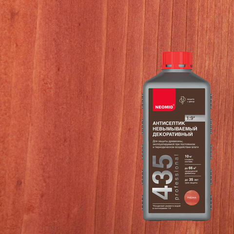 Антисептик невымываемый декоративный Neomid 435 / Неомид 435 концентрат 1:9