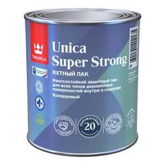 Лак яхтный полуматовый Tikkurila Unica Super Strong / Тиккурила Уника Супер Стронг