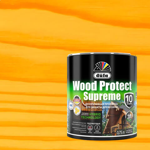 Декоративная высокопрочная пропитка по дереву Dufa Wood Protect Supreme / Дюфа Вуд Протект Суприм
