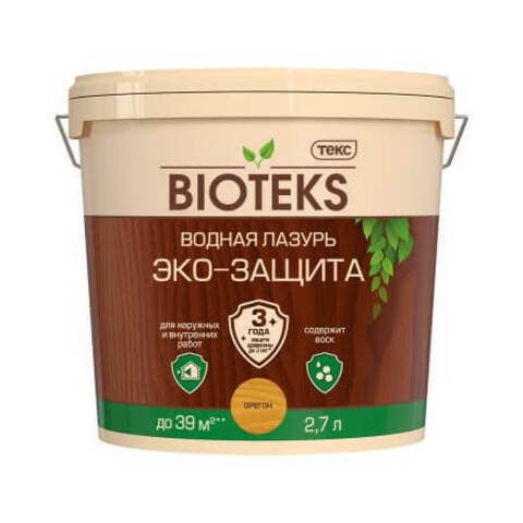 Водная лазурь для древесины Bioteks / Биотекс Эко-защита