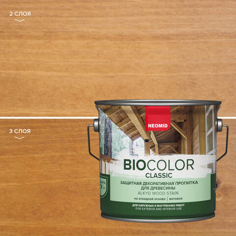 Пропитка защитная для древесины Neomid Bio Color Classic / Неомид Био Колор Классик