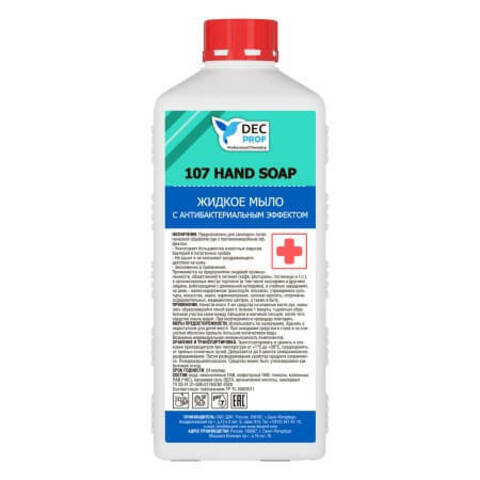 Жидкое мыло с антибактериальным эффектом DEC PROF 107 Hand Soap / Дэк Проф