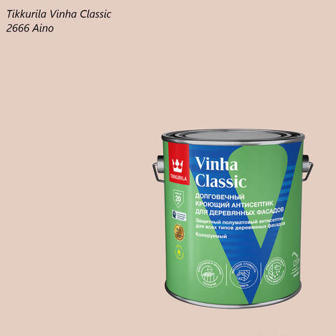 Кроющий антисептик для деревянных фасадов Tikkurila Vinha Classic / Тиккурила Винха Классик