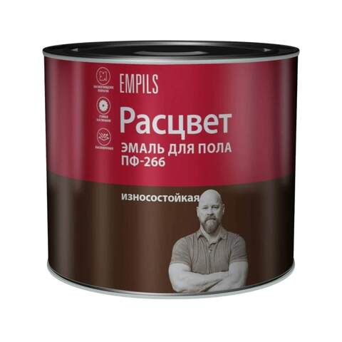 Эмаль для пола алкидная ПФ-266 Расцвет