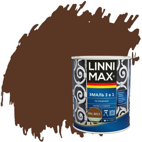 Эмаль по ржавчине 3 в 1 Linnimax / Линнимакс