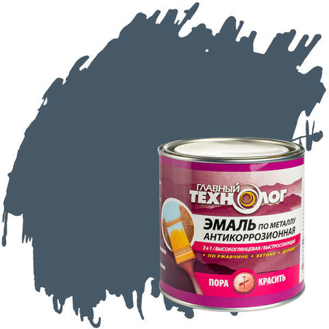 Эмаль по металлу антикоррозионная Главный Технолог