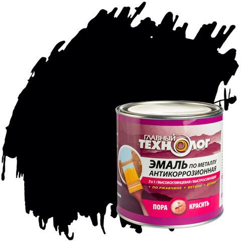 Эмаль по металлу антикоррозионная Главный Технолог