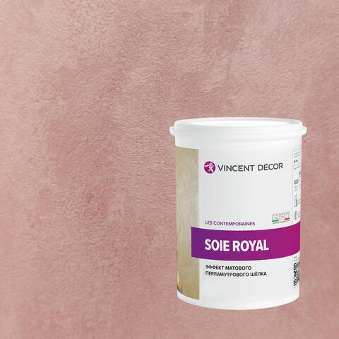 Декоративная штукатурка с эффектом матового шелка Vincent Decor Soie Royal / Винсент Декор Роял