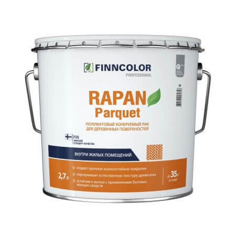 Лак паркетный Finncolor Rapan Parquet / Финнколор Рапан Паркет полуматовый