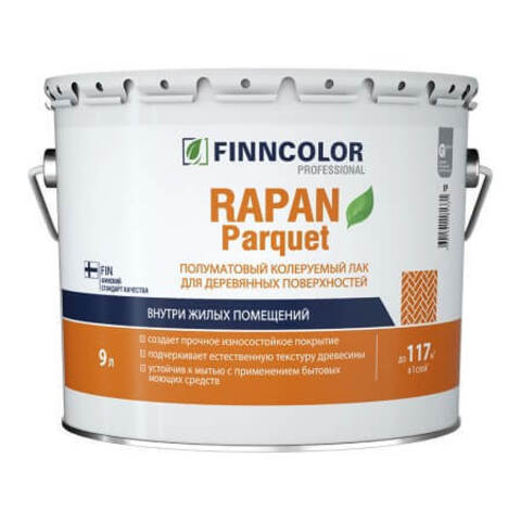 Лак паркетный Finncolor Rapan Parquet / Финнколор Рапан Паркет полуматовый