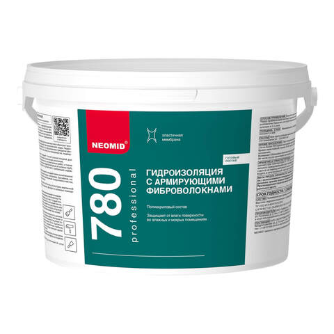 Гидроизоляция с армирующими фиброволокнами Neomid 780 / Неомид